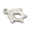 Tarnish Resistant 304 Stainless Steel Charms STAS-H157-04P-3