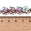 Electroplated Transparent Glass Beads Strands GL-CBA98F0-09E-4