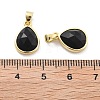 Natural Obsidian Charms G-L553-47G-01-3