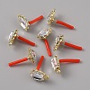 Alloy Rhinestone Stud Earrings FIND-WH0120-25C-01-1