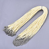 Waxed Cotton Cord Necklace Making LS-MAK-S032-1.5mm-B19-1