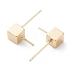 Brass Stud Earring Findings KK-G474-09G-2