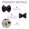 4 Pairs 4 Styles Imitation Leather Shoe Buckle Clips AJEW-FG0004-56-5