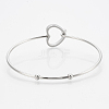 Tarnish Resistant 304 Stainless Steel Bangles STAS-N084-03-4