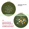 Flower Pattern Embroidery Beginner Kits DIY-WH0453-66-4