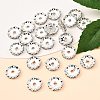 Brass Middle East Rhinestone Spacer Beads RSB044-NFS-2