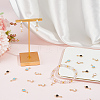 100Pcs 4 Colors Alloy Pendants ENAM-SC0007-88-4