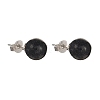 Natural & Synthetic Gemstone Bead Stud Earrings for Women or Men EJEW-JE04626-2