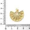 Brass Micro Pave Cubic Zirconia Pendants KK-P293-25B-G-3