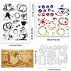 Globleland 1Pc Coffee Theme Carbon Steel Cutting Dies Stencils DIY-GL0004-58-6