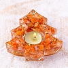 Natural Sunstone & Resin Candle Holder Molds DJEW-H012-03F-1