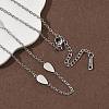 304 Stainless Steel Link Chain Necklaces for Women Men NJEW-K292-01J-P-3