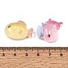 Marine Organism Transparent Resin & Glitter Powder Cabochons RE-CBA2F5E-02-3