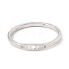304 Stainless Steel Moon Phase Finger Ring for Women RJEW-A006-06P-1