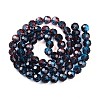 Baking Paint Transparent Glass Beads Strands DGLA-A035-T10mm-A10-3