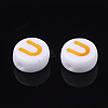 Initial Acrylic Beads X-OACR-E001-20U-2