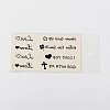 Mixed Word Shapes Body Art Removable Fake Temporary Tattoos Paper Stickers X-AJEW-O010-04-1