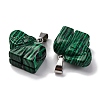 Synthetic Malachite Pendants G-B127-05P-01-3
