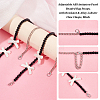 ARRICRAFT 2Pcs Adjustable ABS Imitation Pearl Beaded Bag Straps DIY-AR0003-16A-4