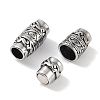 Tibetan Style 316 Surgical Stainless Steel Magnetic Clasps STAS-P362-12B-AS-2