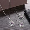 Bohemian Style Alloy Enamel Pendant Necklaces & Dangle Earrings Sets WG43411-06-1