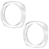 2Pcs Imitation Marble Acrylic Bangle for Women BJEW-UN0001-69A-1