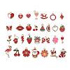 60Pcs 30 Styles Alloy Enamel Pendants ENAM-LS0001-03LG-1