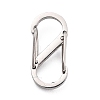 304 Stainless Steel Push Gate Snap Key Clasps STAS-B022-03P-2