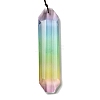 Glass Rectangle Hanging Suncatchers HJEW-P018-C03-3