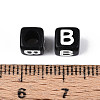 Initial Acrylic Horizontal Hole Beads OACR-ZX006-35B-3