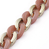 Handmade CCB Plastic Curb Chain AJEW-JB00678-02-1