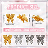 40Pcs 4 Colors Alloy Beads FIND-SC0011-90B-2
