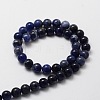 Natural Sodalite Round Beads Strands G-E329-8mm-39-2