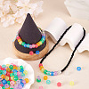 450Pcs 9 Colors Transparent & Luminous Plastic Beads KY-TA0001-35-8