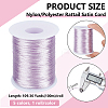 5 Rolls 5 Colors Nylon/Polyester Rattail Satin Cord WCOR-BC0001-04B-2