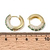 Brass Micro Pave Cubic Zirconia Hoop Earrings KK-CBA8324-22G-03-5