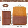 Rectangle Leather Travel Passport Wallet Cover AJEW-WH20007-03C-2