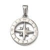 304 Stainless Steel Pendants STAS-A140-01B-P-1