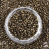 Electroplate Glass Seed Beads X-SEED-S042-01B-03-2