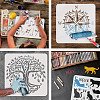 Large Plastic Reusable Drawing Painting Stencils Templates DIY-WH0172-807-4