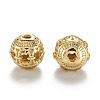 Alloy Hollow Beads PALLOY-P238-03G-RS-3