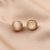 Alloy Cat Eye Stud Earrings for Women WG80053-18-1