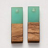 Transparent Resin & Walnut Wood Pendants LS-RESI-S358-79B-B03-2