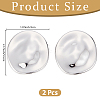 2Pcs Alloy Brooches JEWB-CP0001-58P-2