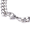 Men's 667 Stainless Steel Cuban Link Chain Bracelets BJEW-G631-13P-1-2