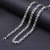 Titanium Steel Byzantine Chains Necklaces for Men FS-WG56795-180-1