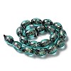 Handmade Foil Lampwork Beads Strands FOIL-Z001-04H-1