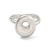 Brass Letter Open Cuff Rings for Women RJEW-G313-01O-P-2