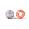 Two Tone Crackle Acrylic European Beads OACR-Q200-05-3