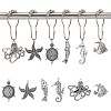SUPERFINDINGS 12Pcs Iron Shower Curtain Rings for Bathroom AJEW-FH0003-37AS-1
